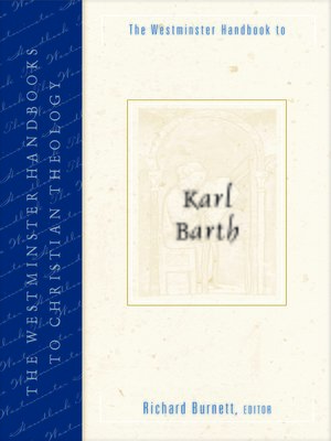 cover image of The Westminster Handbook to Karl Barth